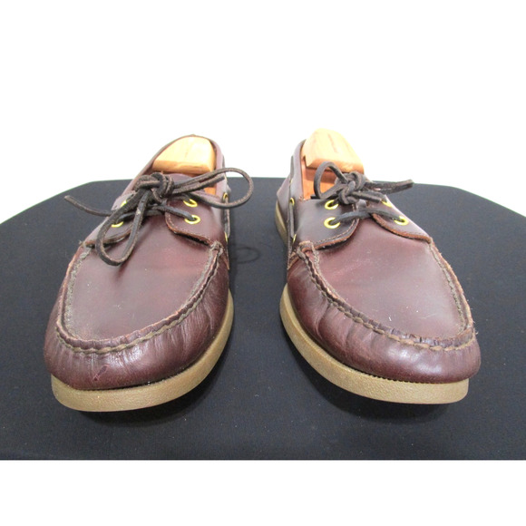 Sperry Top Sider Brown Leather 2 Eye Boat Shoes Men Sz 11.5 M - Picture 3 of 9